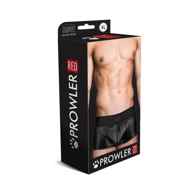 Prowler RED black wetlook assless trunk size XL retail box