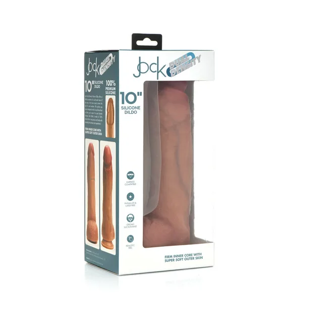 Curve Jock Light 10 dildo with balls angled retail box