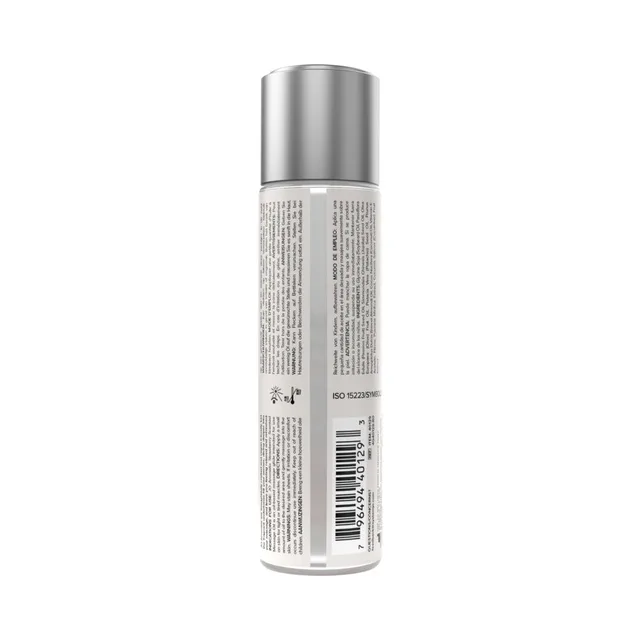 Back label of JO Aromatix strawberry massage oil bottle