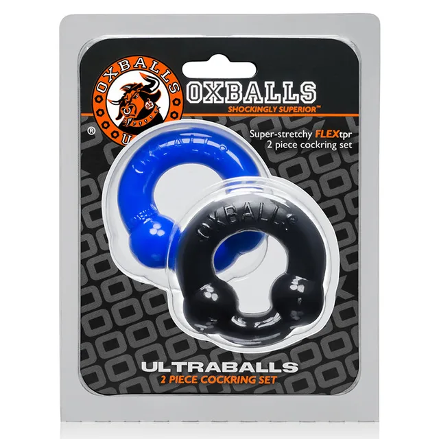 OxBalls Ultraballs Black and Police Blue Two-Piece Set