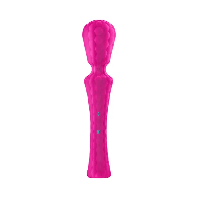 Front view of hot pink Ultra Wand XL textured head