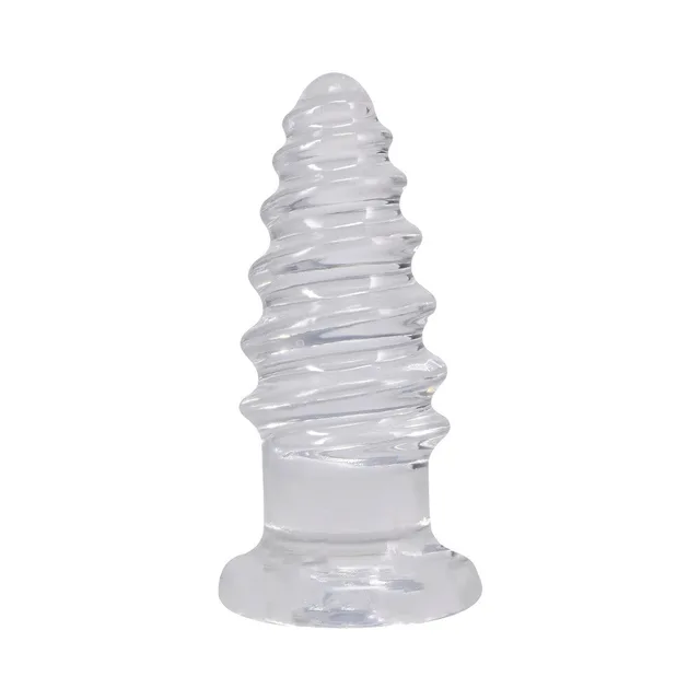 Crystal Jellies Anal Twist 7 in. Clear