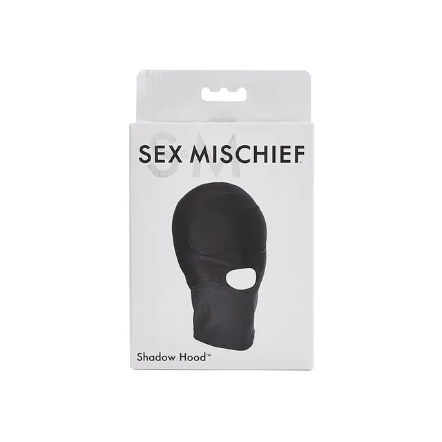 Sportsheets Shadow black full-head hood with oval mouth opening