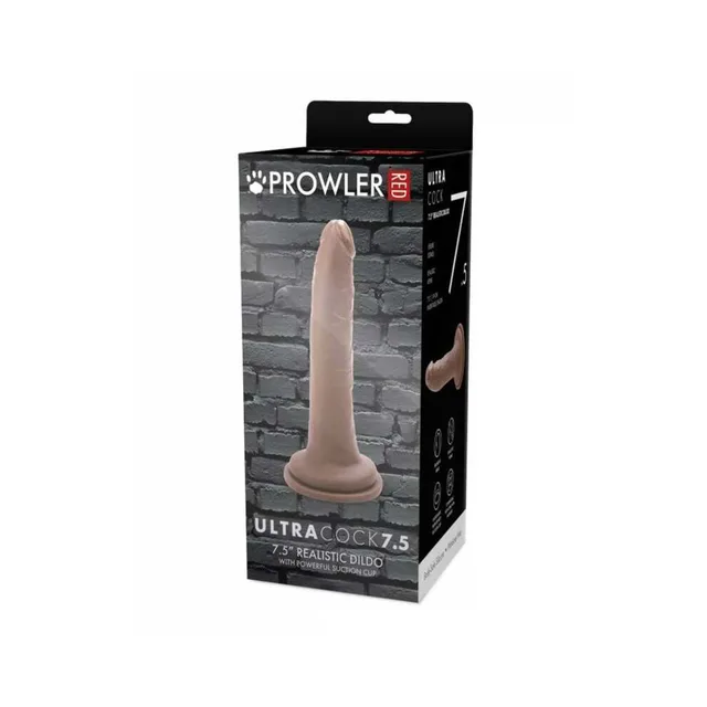 Prowler RED Ultra Cock 7.5-inch caramel dildo retail box