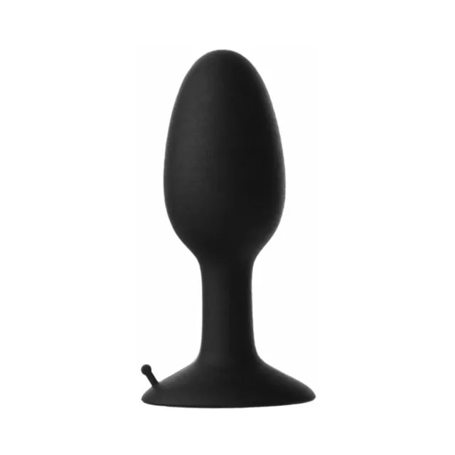 Small black Prowler RED weighted plug with curved base