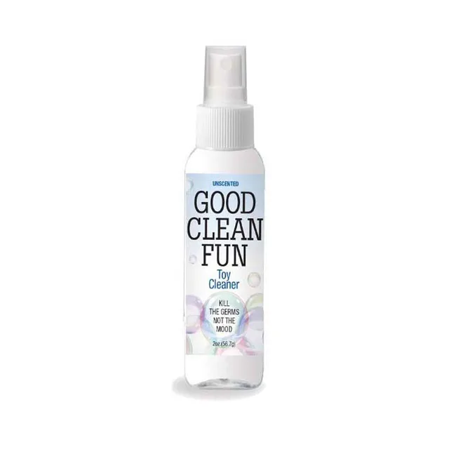 Good Clean Fun Unscented 2 oz clear bottle with white spray pump