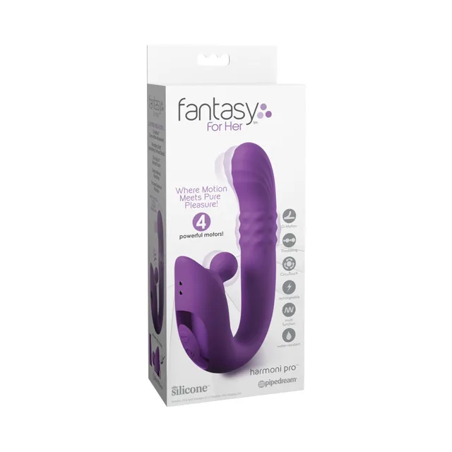 Fantasy For Her Harmoni Pro purple massager white retail box front