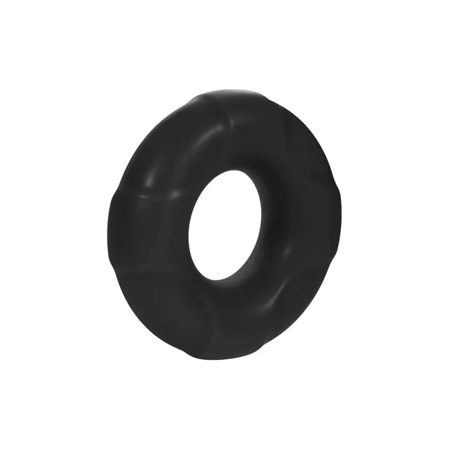 Angled view of small black F-33 segmented ring