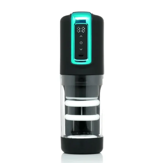 The Milker upright front view with turquoise LED control panel