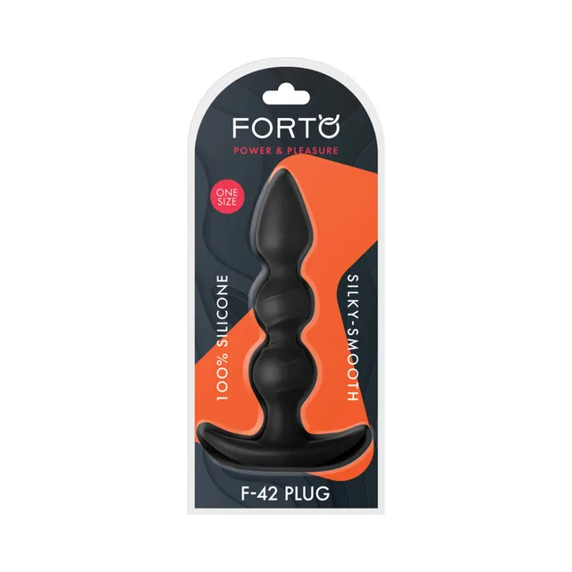 Forto F-42 black spiral-bead plug in retail package