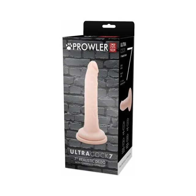 Prowler RED Ultra Cock 7-inch vanilla dildo retail box