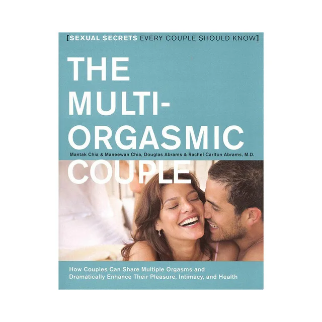 teal and white The Multi-Orgasmic Couple paperback cover with smiling couple