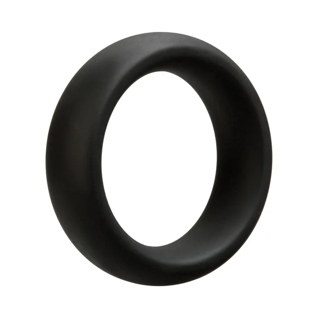 Doc Johnson OptiMALE 45mm Ring single black silicone ring front view