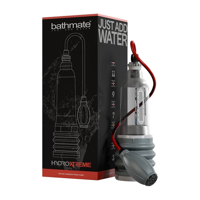 Bathmate HydroXtreme7 Wide Boy clear pump-only unit with retail box