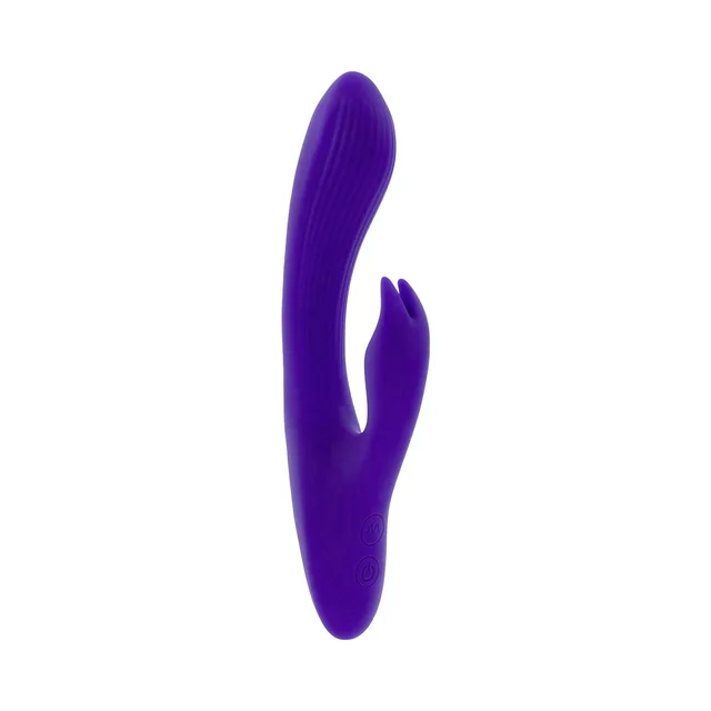 angled purple Poseable Bunny with curved shaft and rabbit-ear side arm