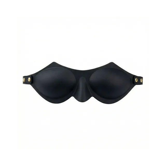 Temptasia Ardor black blindfold front view of raised eye cups
