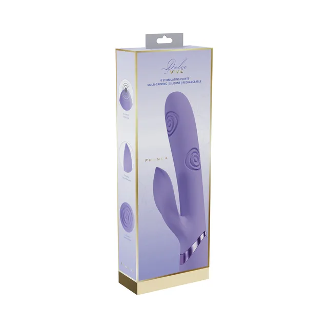VIVE Fronda lavender three-motor vibrator retail box