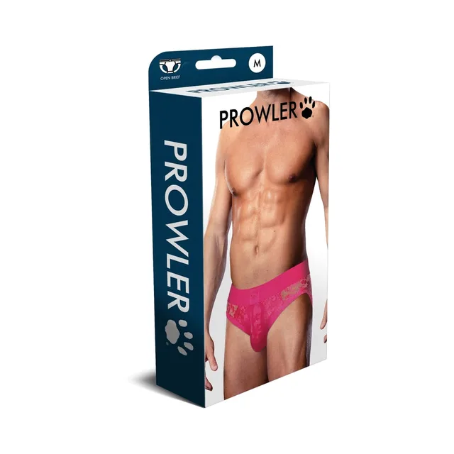 Prowler hot-pink open-back brief size M retail box