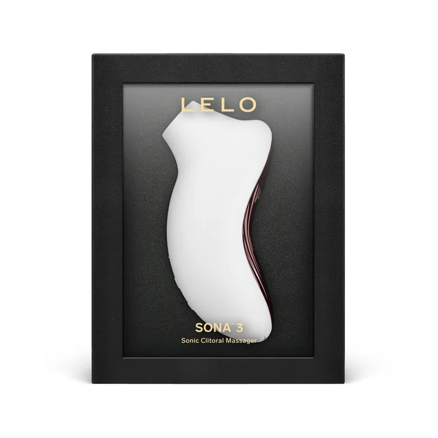 LELO SONA 3 cream stimulator in black display box