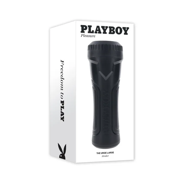 Playboy The Urge Large black canister stroker pictured on white box