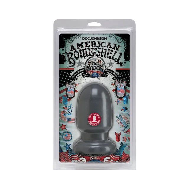 Doc Johnson Shellshock Small clear hanging pack with gray plug