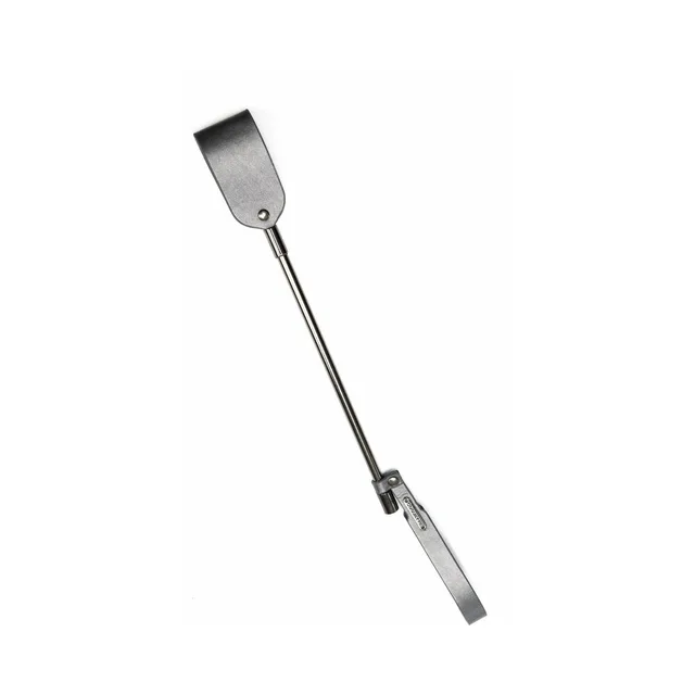 Coquette gray mini crop extended diagonally with flat tip and wrist loop
