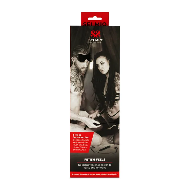 SEI MIO Fetish Feels five-piece kit in black retail package