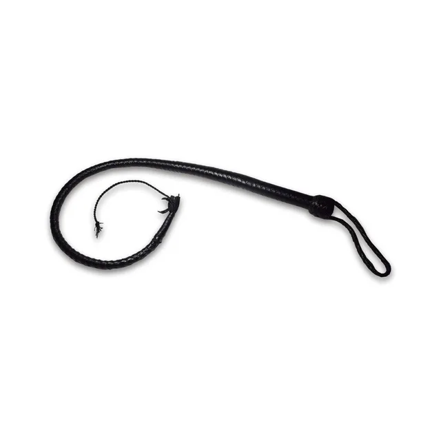 Full coiled view of Prowler RED Turkish Knot whip 3 foot