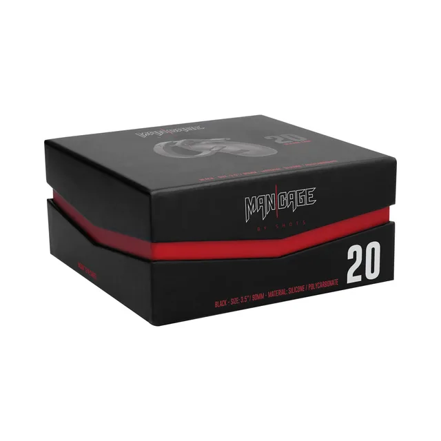 Black presentation box for Shots ManCage Model 20
