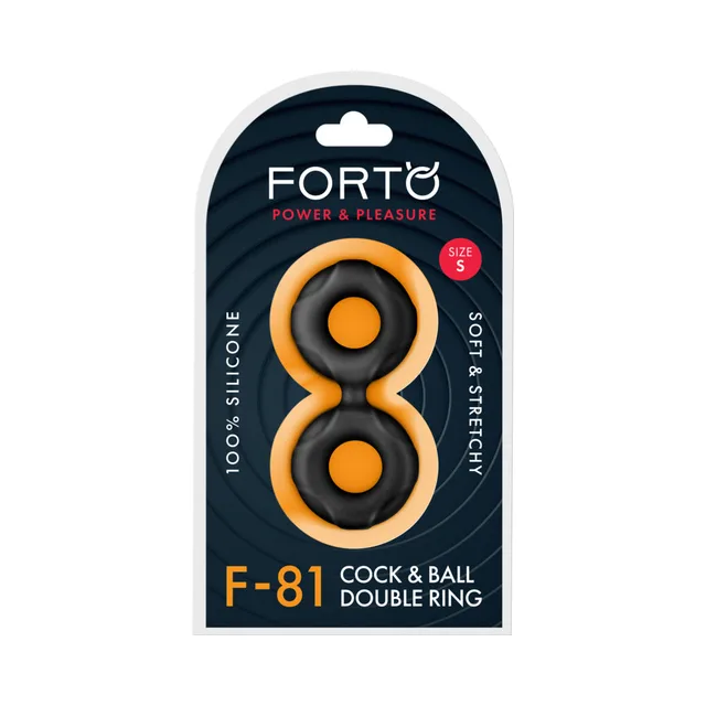 Forto F-81 small black double ring package front