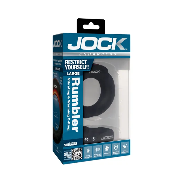 JOCK Rumbler 2-inch black C-ring in blue window box