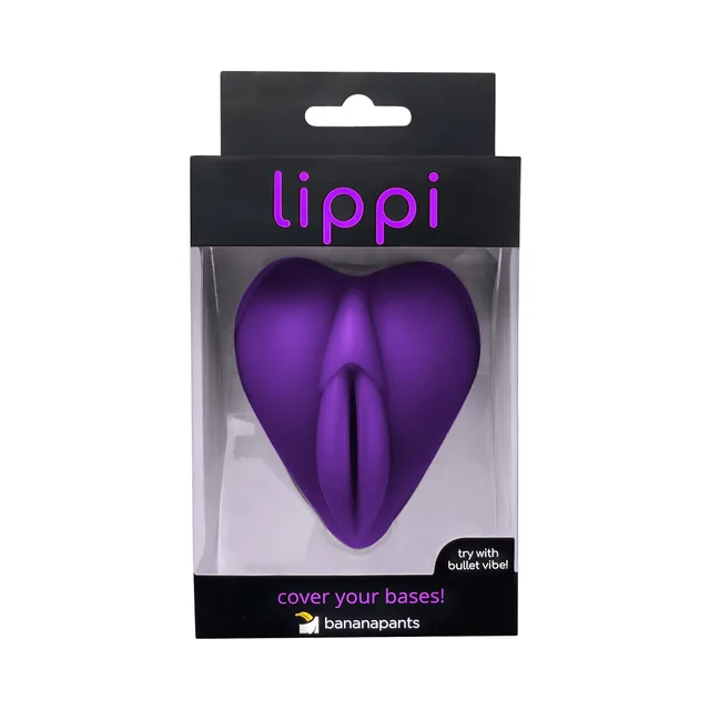 Banana Pants Lippi purple sculpted silicone base cushion inside front retail package