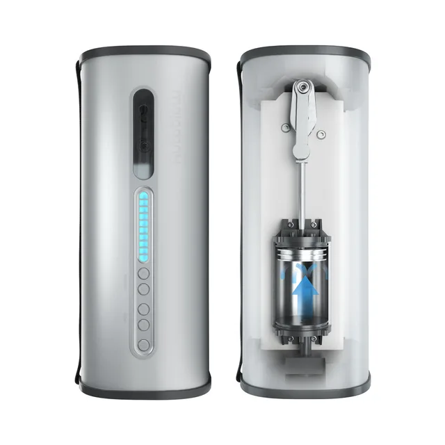 Open Autoblow VacuGlide showing clear vacuum cylinder