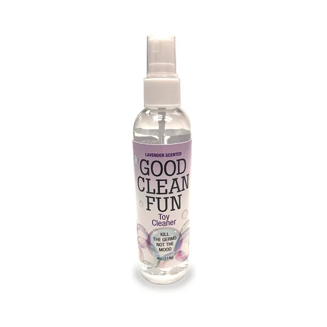 Good Clean Fun Lavender 4 oz clear toy cleaner spray