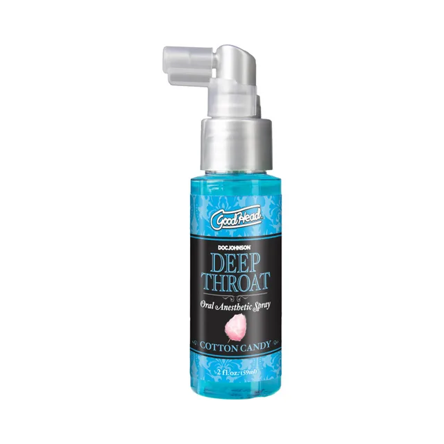 Two-ounce GoodHead Cotton Candy spray bottle with angled pump