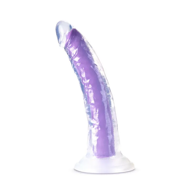 Front view of curved purple Neo Elite Light on clear suction base