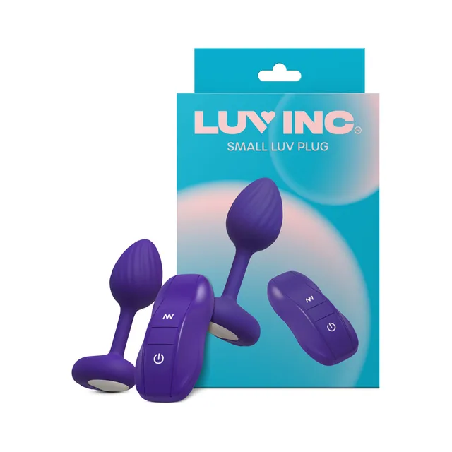 Luv Inc. SP41 small purple plug with car-shaped remote and retail box