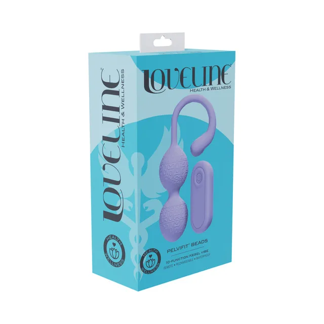 Shots LoveLine PelviFit Beads lavender set with remote