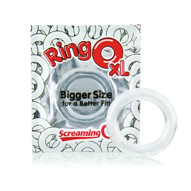 Screaming O RingO XL clear ring with white retail card