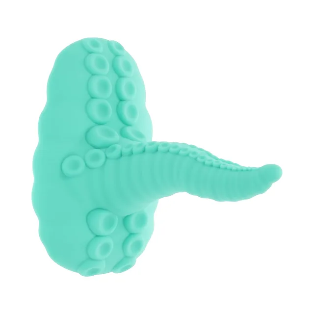 Angled top view of Tentacle Grinder curved shaft and textured oval base