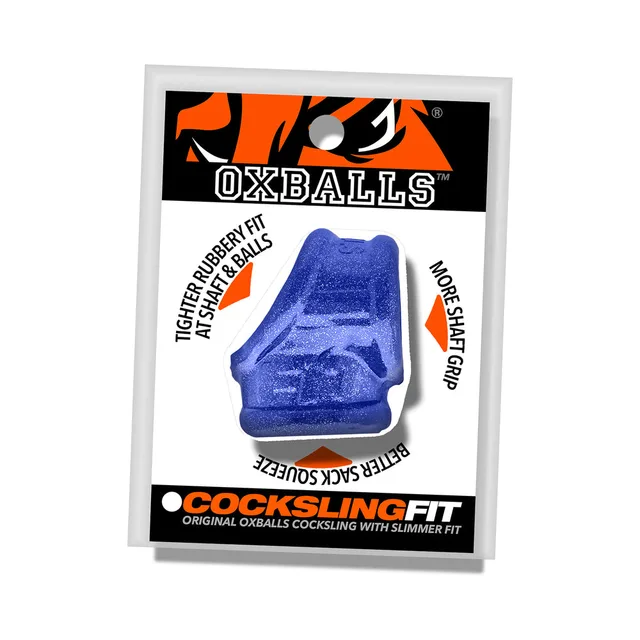 Blue Fire Oxballs Cocksling Fit sling in clear-front package