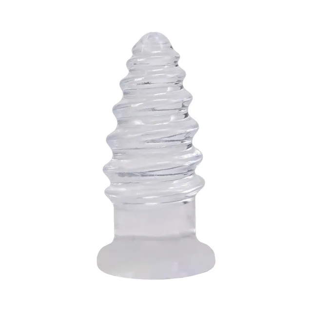 Crystal Jellies Anal Twist 6 in. Clear