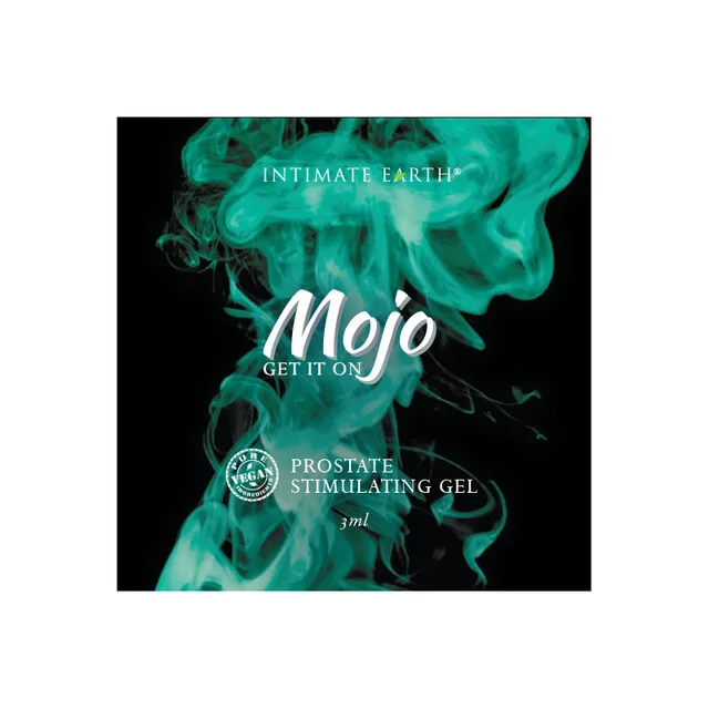 Intimate Earth Mojo Niacin and Yohimbe 0.1 oz green gel foil