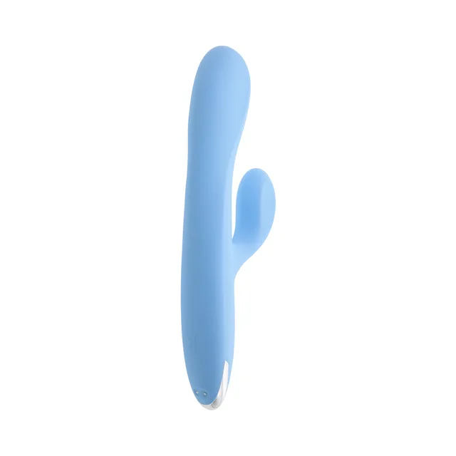 Front view of blue Up & Away with long shaft and outer arm