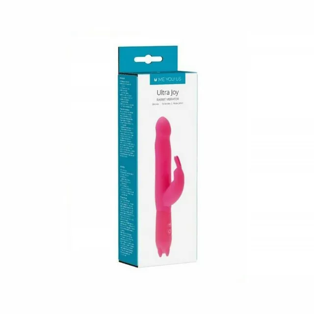 Me You Us Ultra Joy hot pink rabbit vibrator retail box