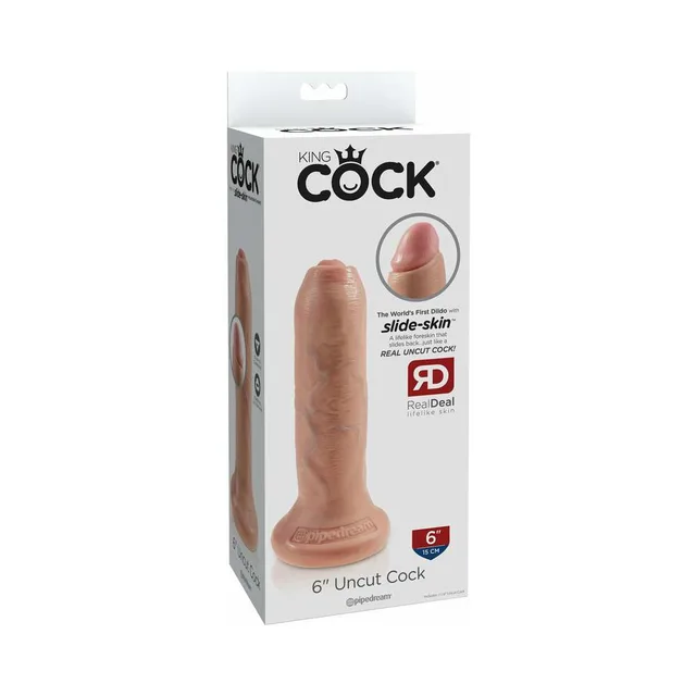 Pipedream King Cock 6-Inch Beige Dildo retail box