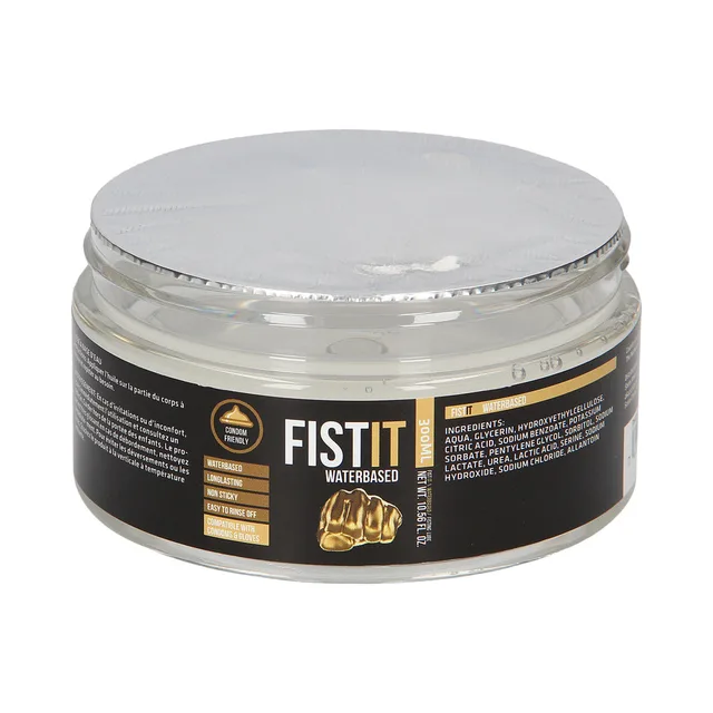 Sealed 300 ml Fist It gel jar with black and gold label