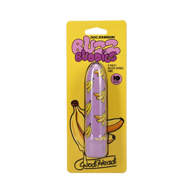 GoodHead Buzz Buddies 5 in. Muti-Speed Vibe Bananas