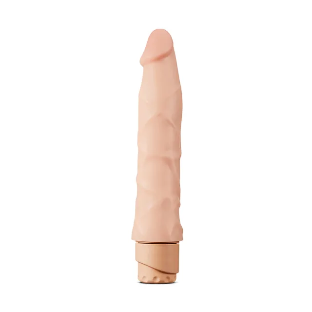Dr. Skin Cock Vibe 1 upright front view with molded PVC shaft