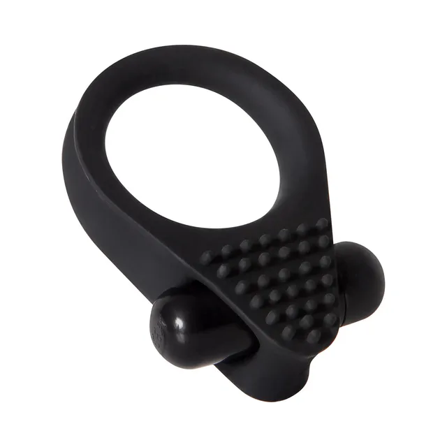 Zero Tolerance Black Knight ring three-quarter front angle with large loop, nubs and bullet